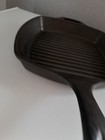 Lodge Usa Cast Iron Skillet Fry Pan Ridged Grill Bottom Square 10 Inch Seasoned