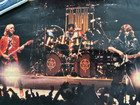 Vintage 1982 Rush Rock Group  Poster In Concert 17  X 22  Geddy Lee  Neil Peart 