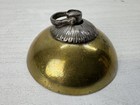 Y11154 Netsuke Manju-style Metal Sagemono Japan Antique Kimono Accessory Fashion