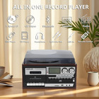 All In One Vintage 3 Speed Vinyl Record Player With Built-in Speakers bluetooth 