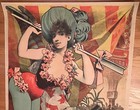 Rare Vintage Circus Poster C  1880s - Alfred Choubrac Lithograph - 59  X39 