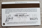 Bally s  Paris Casino Las Vegas Vintage Silver Embossed Mvp Slot Card