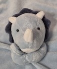 Carters Blue Triceratops Plush Baby Security Blanket Lovey 13 Inch Soft Euc
