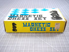 Vtg Magnetic Chess Set Folding Board Portable Travel Game W box 1 Piece Nos