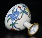 3 3  China Damingchenghua Mark Antique Doucai Gilt Okra High Feet Porcelain Cup2