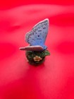 Phb Porcelain Hinged Trinket Box   Spring Azure Butterfly   Collectible   Euc