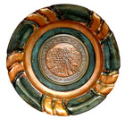 Rare Vtg Judaica Jerusalem Hebrew Blessing Jewish Copper Wall Art  Wall Hanging