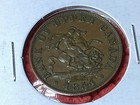 1854 Bank Of Upper Canada Half Penny Token Copper 
