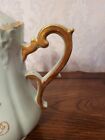 Antique German Bavaria Teapot   Cup Mint Green Gold Gilt Rare
