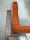 Vintage Starrett No  20 18  Precision Machinist Square With Wooden Storage Case