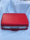 Vintage Samsonite Contoura  Red 20   x16   x6     Hard Shell Luggage Suitcase With Key
