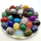 20pcs Mixed Natural Stone Egg Massager Gemstone Crystal Sphere Healing Ornament