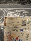 Longaberger Spring Floral Napkins 2-pack