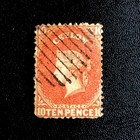 Ceylon 1863 - 10d Stamp-ten Pence -queen Victoria-used-sg 38
