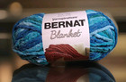 Bernat Blanket Yarn Tidepool Blues  5 30 Oz 150g  108 Yds  Yarnspirations -new
