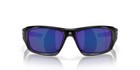 New Oakley Valve Sunglasses Polished Black Deep Blue Iridium Polarized Oo9236-12