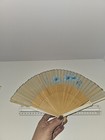 Vtg Japanese Small Tea Ceremony Washi Paper   Bamboo Folding Sensu Fan