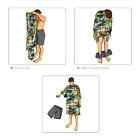 Mens Hooded Poncho Towel Changing Robe Adult Beach Towel Surf Swiming Camouflage
