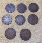 Lot Of 8 Canada Large Cent Coins 1886-to-1918 Victoria-edward Vii-george V