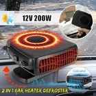 200w 12volt Plug-in Car Ceramic Heater Heating Fan Windscreen Defroster Demister