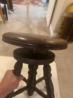Antique Piano Stool With Cast Iron Claw Feet The Chas Parker Co  Adjustable Seat