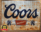 Coors Banquet Beer - Distressed Vintage Look - Metal Sign 11 X 14