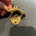 Vintage Cast Brass Wall Hanging Bottle Opener Advertising Drink Coca-cola