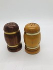 Chicago Beer Stein Salt Pepper Shaker Wooden Vintage 