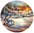 Blue Jay Bird Plate Porcelain 8  Signed Twilight Serenade