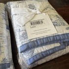 Serena  lily Seahaven Toile Euro Shams Blue   White  Set Of 2