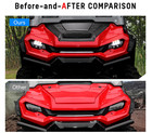 Sport Hood Scoop With Mesh For Honda Pioneer 1000 16-25  Pp Material Carbon Fibe