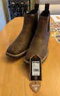 Ariat Men   s Brown Leather Chelsea Ankle Boots Pull-on Slip-on Us 9 5 D