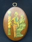 Barbershop Salon 7    Antique Wooden Art  Classic 1920   s Barber Image  Original 