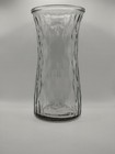 Vintage Rippled Clear Glass 8 75  Tall Vase Marked  2