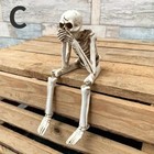 Human Skeleton Figurine Halloween Decoration Resin Skull Statue Decor