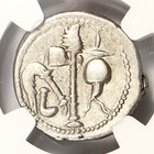 Julius Caesar Elephant Ar Silver Denarius Rome 48-49 Bc Certified Ngc Vf 5 5 3 5