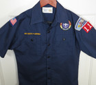 Boy Cub Scouts Of America Official Navy Blue S s Uniform Shirt Youth Medium 