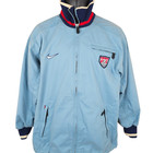 Vintage Us National Team Soccer Jacket Mens Size Small Blue 90s Nike Usmnt