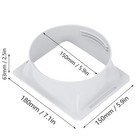 5 9in Square Coupler For Portable Air Conditioner Exhaust Hose Coupler