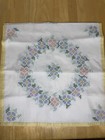10 Floral Quilt Blocks Partially Complete Embroidery Hearts Daisy