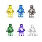 New Rare Lego Trans Blue  Yellow  Green  Purple  Grey  Crystal With Display