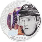 2017 Cook Islands  5 Hockey Upper Deck Jonathan Toews 1 Oz  999 Fine Silver Coin