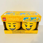 Lego Minifigures Storage Head Ultimate 6-piece Set  2x Large  2x Small  2x Mini