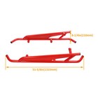 Red Steel Side Nerf Bar Rock Sliders For Can Am Maverick X3 2017-2024 2-doors