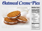 Little Debbie Oatmeal Cr  me Pies  12 Individually Wrapped Sandwich Cookies