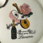 L  Bernardaud   Co Limoges Ashtray Lanson Champagne Advertising Souvenir 6    Exc 