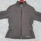 Ariat Womens Softshell Fleece Lined Jacket Brown Full Zip Equestrian Small