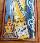 Corona Light Beer Sign Tin 26x12 Two Bottles Beach Sun Waves  26x12 Man Cave
