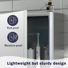 Medicine Cabinet Organizer Storage Mirror Door Bathroom Wall Mount W  Led Light