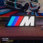 Bmw M Series Logo Led Rgb Car Garage Light Sign Mancave